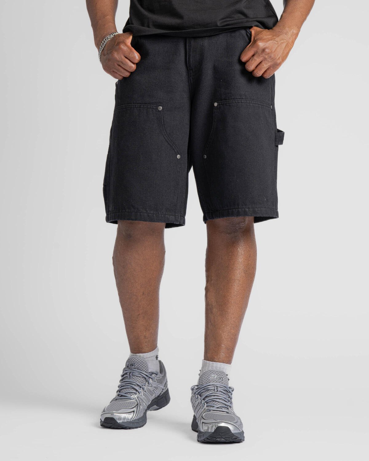 Dime Carpenter Denim Shorts | DIME2SP2515BLK | AFEW STORE
